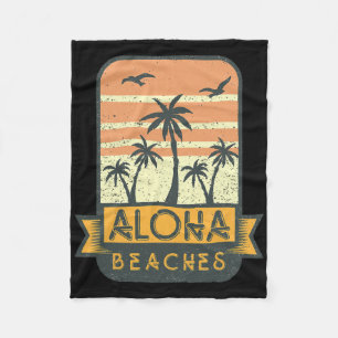Cobertor De Velo Aloha Beaches Camisetas engraçadas Tee Pun