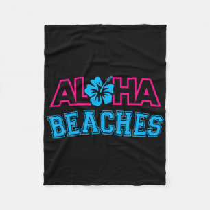 Cobertor De Velo Aloha Beaches Hawaii Havaiano Aloha