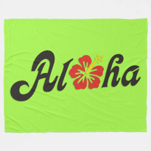 Cobertor De Velo Aloha Hibiscus - design do Havaí plano + suas idei