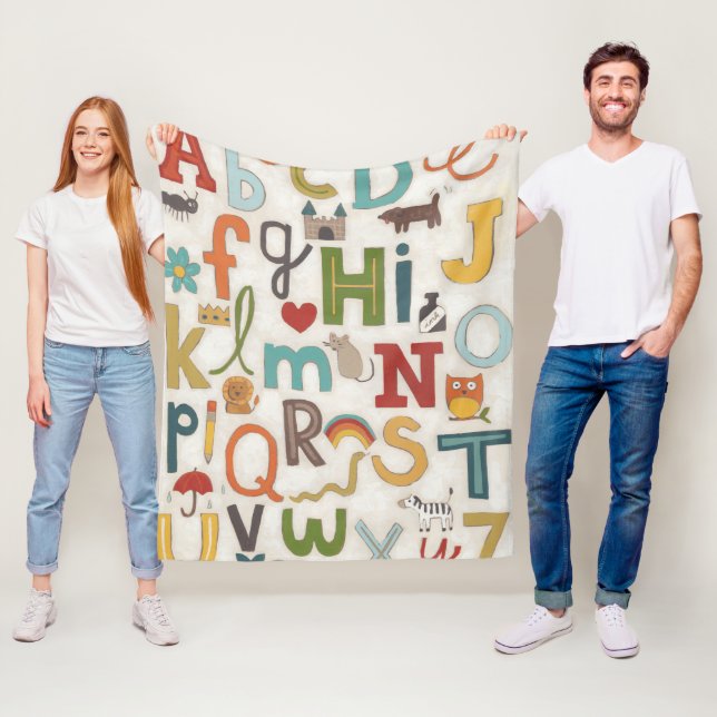 Cobertor De Velo Alphabet Soup (In Situ)