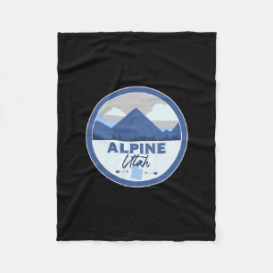 Cobertor De Velo Alpine Utah Ut Montanhas Dge Caminhada Lembrança