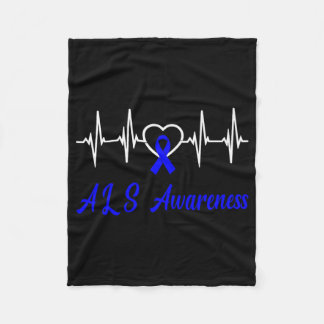Cobertor De Velo Als Sensibence Heartbeat Love Blue Ribbon Support 