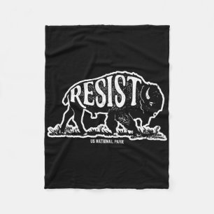 Cobertor De Velo Alt Us National Park Resist Service T Shirt Bison