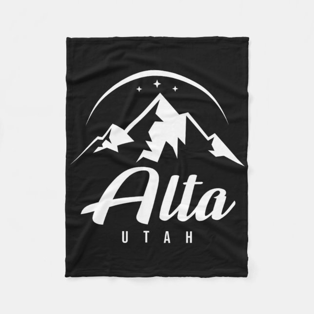 Cobertor De Velo Alta Utah Ski Resort Ski Snowboard (Frente)
