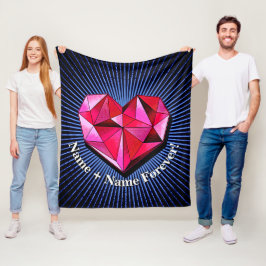 Cobertor De Velo Alterar Nome Adicionar Texto Vermelho Geométrico C