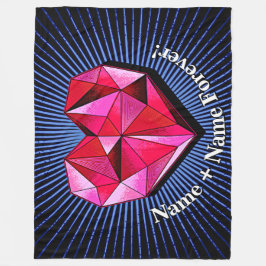 Cobertor De Velo Alterar Nome Adicionar Texto Vermelho Geométrico C