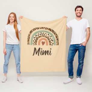 Cobertor De Velo Alterar Nome Manchas Leopardo Impressão Brown Rain