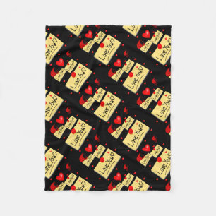 Cobertor De Velo ama o zazzle preto novo