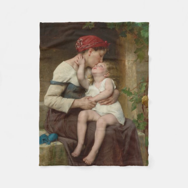 Cobertor De Velo Amando a Mãe com seu Filho Adorável (Perrault) (Frente)