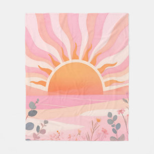 Cobertor De Velo Amanhecer Pastel Boho Prado