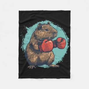 Cobertor De Velo Amante de Capivara de Boxe Luvas de Boxe Kickboxin