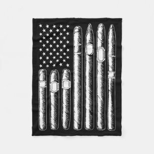 Cobertor De Velo Amante de Cigarros Fumante Bandeira EUA Americano