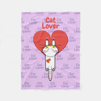 Cobertor De Velo Amante de los gatos