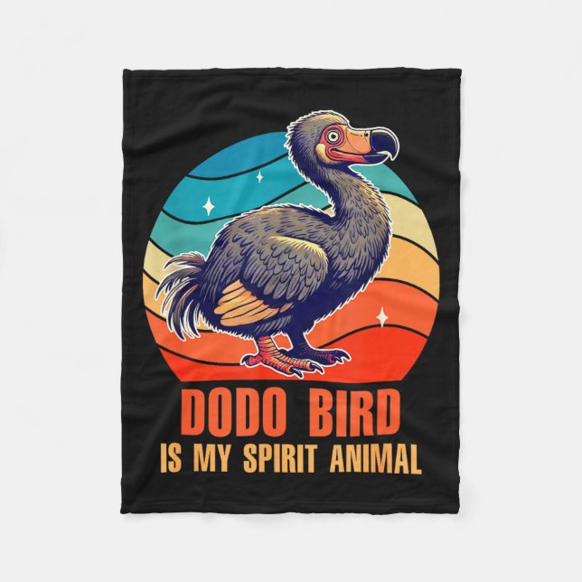 Cobertor De Velo Amante de Pássaros Dodo Ornitologista Pássaro Dodo (Frente)