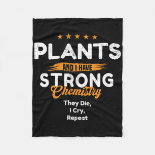 Cobertor De Velo Amante de Plantas com Química Emocional ~ Dia dos