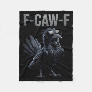Cobertor De Velo Amante do Corvo F Caw F Fcawf Fawk Corvo Preto Eng