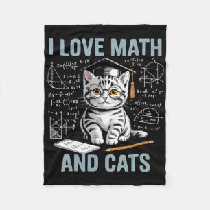Cobertor De Velo Amante do Gato da Matemática Professor de Matemáti
