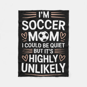 Cobertor De Velo Amante do Goleiro Mãe, Eu Sou a Mãe de Futebol Eu