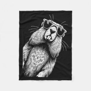 Cobertor De Velo Amante engraçado do Groundhog Woodchuck Dia do Gro