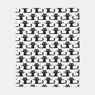 Cobertor De Velo Amante preto bonito do gato do animal de estimaç