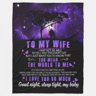 Cobertor De Velo Amantes de Esposa Para Minha Mulher Eu Te Amo Tan