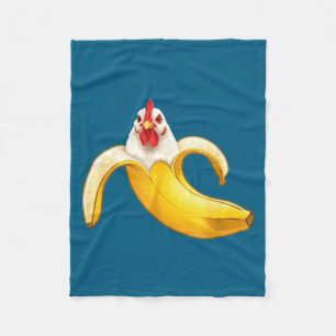 Cobertor De Velo Amantes de Frango Minimal Engraçados Banana Menino