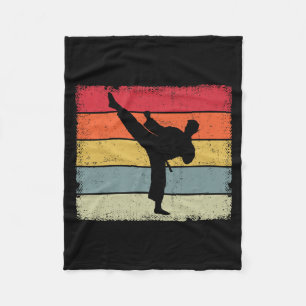 Cobertor De Velo Amantes de Taekwondo Karate Artes Marciais Vintage