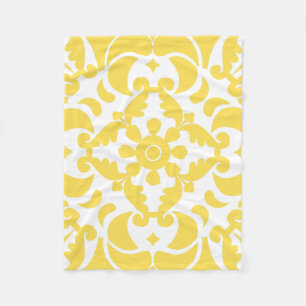 Cobertor De Velo Amarelo Azulejos Português do Mediterrâneo