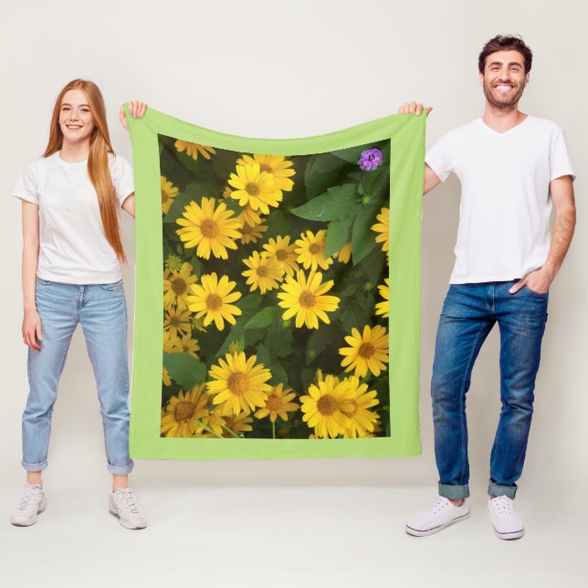 Cobertor De Velo Amarelo Daisy Fleece Blanket (In Situ)