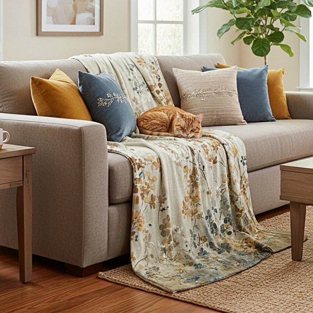 Cobertor De Velo Amber meadow floral (Criador carregado)