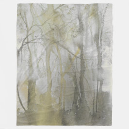 Cobertor De Velo Amber Wilds Watercolor Abstrato