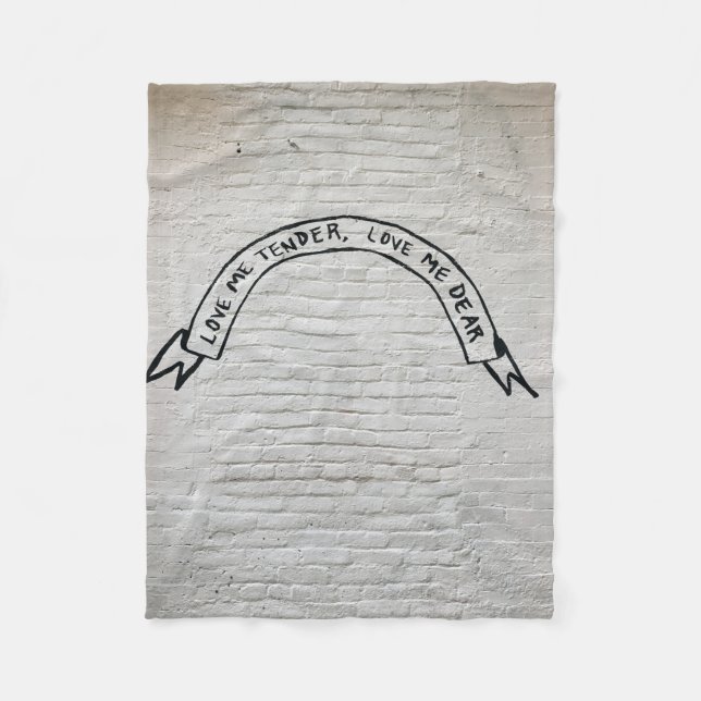 Cobertor De Velo Ame-me amante-me querida aspas (Frente)