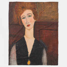 Cobertor De Velo Amedeo Modigliani - Retrato de uma Mulher