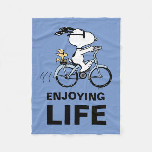 Cobertor De Velo Amendoins   Bicicleta Snoopy & Woodstock