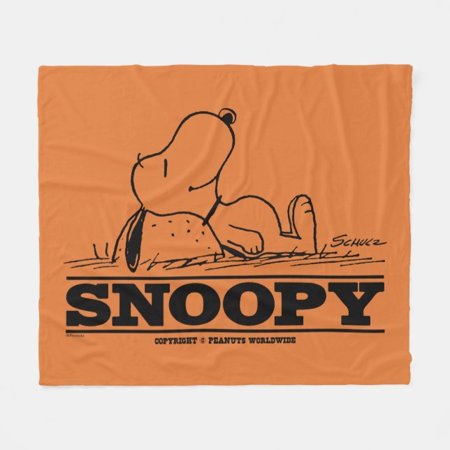 Cobertor De Velo Amendoins | Descanso de Snoopy (Frente (Horizontal))