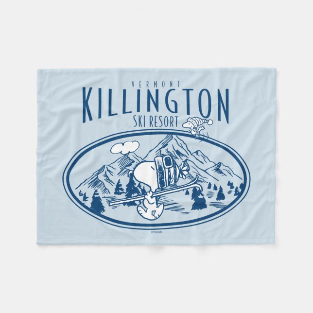 Cobertor De Velo Amendoins | Killington Ski Resort Vermont (Frente (Horizontal))
