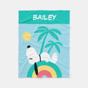 Cobertor De Velo Amendoins   Snoopy Deco   Adicione seu nome