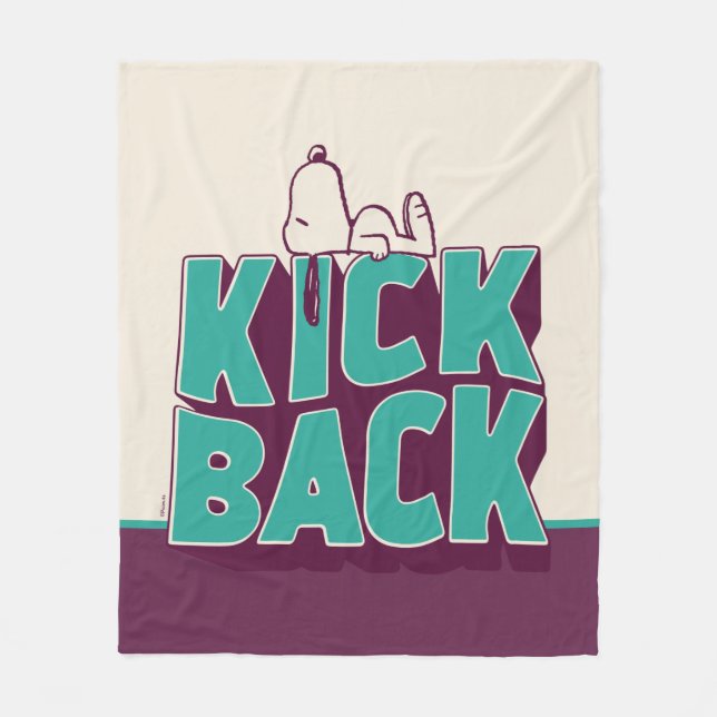Cobertor De Velo Amendoins | Snoopy Kickback (Frente)