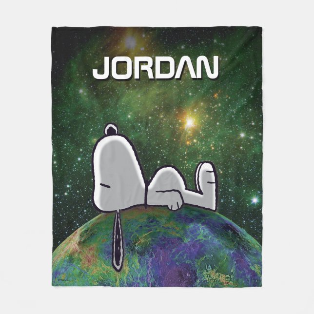 Cobertor De Velo Amendoins | Snoopy Spacout (Frente)