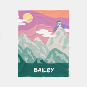 Cobertor De Velo Amendoins   Snoopy & Troop Caminhando a Montanha