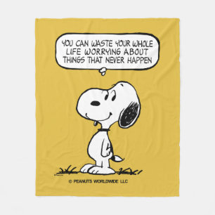 Cobertor De Velo Amendoins Snoopy, você não aguenta sua vida inte