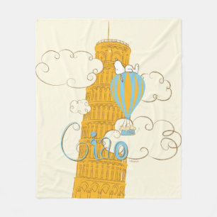 Cobertor De Velo Amendoins   Snoopy & Woodstock Ciao