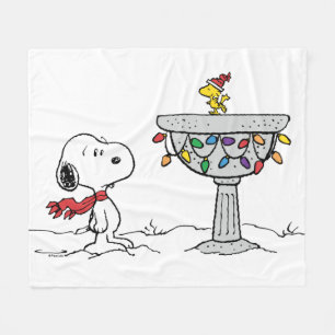 Cobertor De Velo Amendoins Snoopy & Woodstock congelado