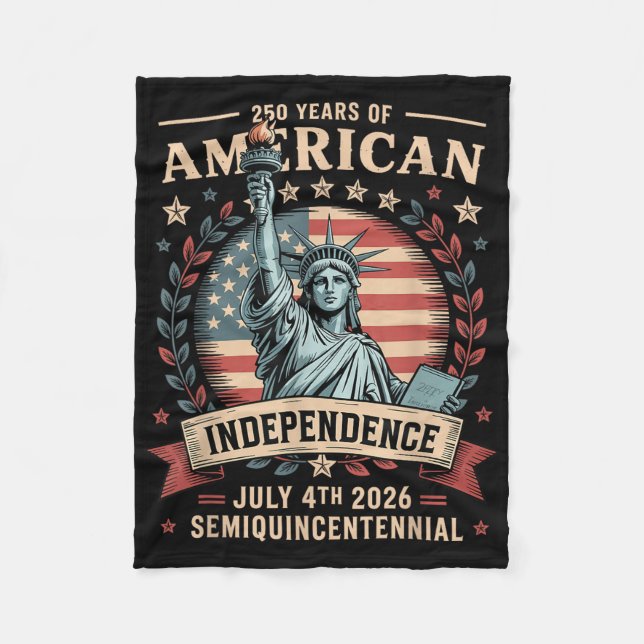 Cobertor De Velo America 250th Anniversary 250 Years America  (Frente)