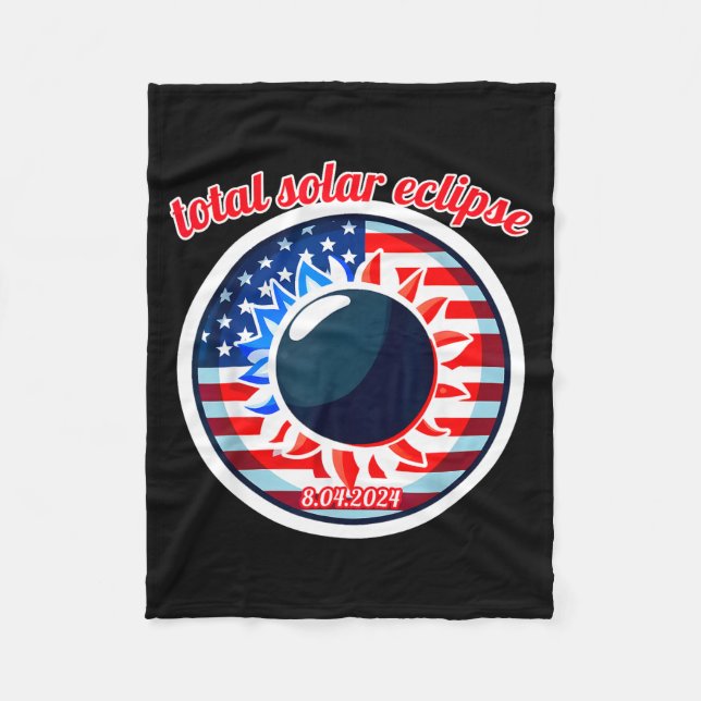 Cobertor De Velo América eclipse solar texas 4.8.24 eclipse solar t (Frente)