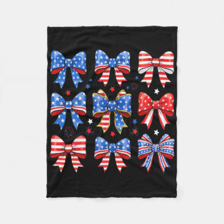 Cobertor De Velo America Patriótica Usa Coquete Laço Fita 4 De Julh