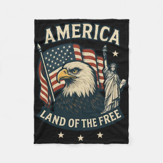 Cobertor De Velo América Terra dos Livres Bandeira dos EUA 4 de Jul