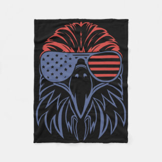 Cobertor De Velo American Bald Eagle Usa Flag 4th Of July Eagle Usa