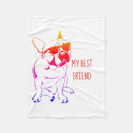 COBERTOR DE VELO AMERICAN BULLDOG COLORFUL