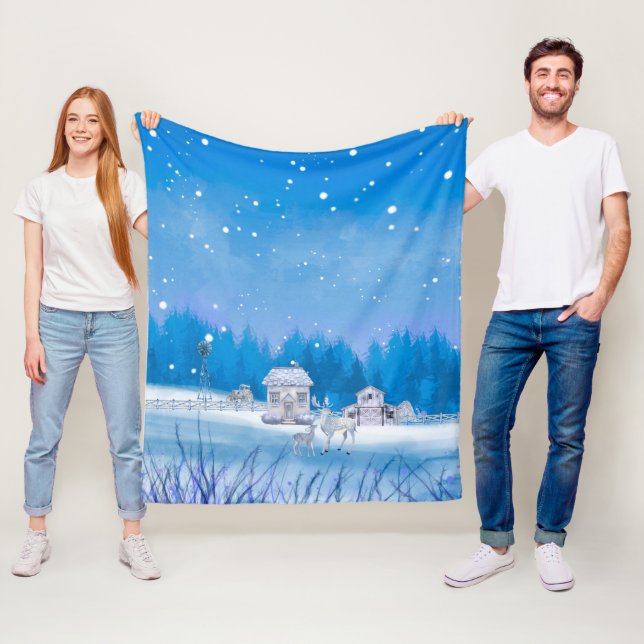 Cobertor De Velo American Farm Signature Fleece Blanket (In Situ)